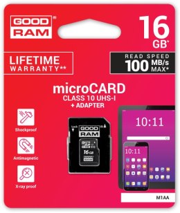 GOODRAM Karta pamięci microSD GOODRAM UHS-I 16GB