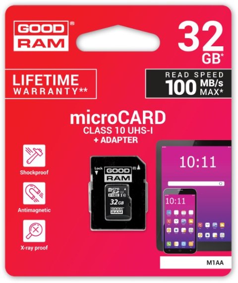 GOODRAM Karta pamięci microSD GOODRAM UHS-I 32GB