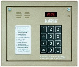 LASKOMEX Laskomex CP-2502NR beżowy Panel audio z mini listą lokatorów i z czytnikiem kluczy RFID