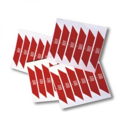 NICE Nalepki ostrzegawcze na ramię szlabanu Nice WA10 - (24 sztuki)