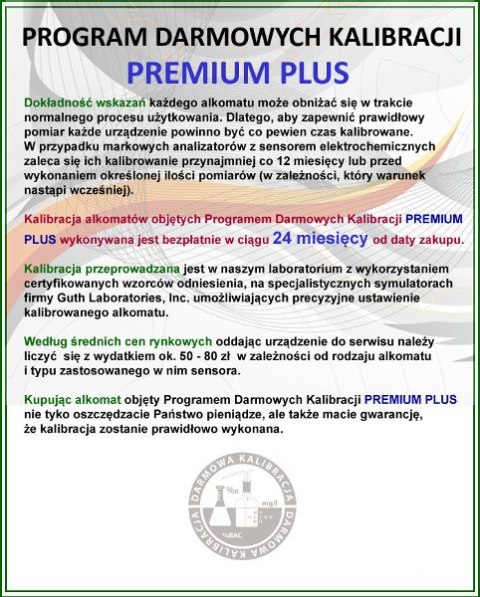 BACSCAN Alkomat BACscan F-40, Kalibracja 24mc - 10 lat gwarancji.