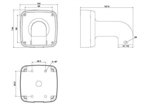 DAHUA UCHWYT DAHUA PFB302S-V2