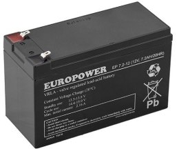 EUROPOWER Akumulator AGM EUROPOWER serii EP 12V 7,2Ah