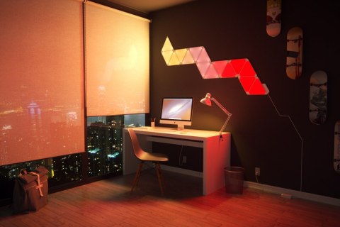 INNY INTELIGENTNE PANELE LED Aurora Nanoleaf Light Panels Smarter Kit WI-FI (Zestaw 9 paneli)