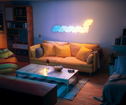 INNY INTELIGENTNE PANELE LED Aurora Nanoleaf Light Panels Smarter Kit WI-FI (Zestaw 9 paneli)