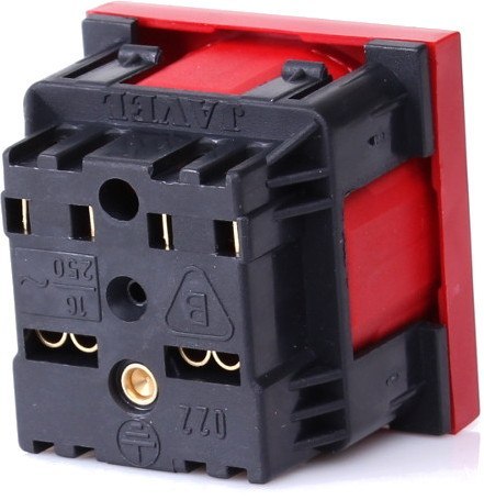 JAVEL Gniazdo 1M elektryczne pojedyncze + blokada