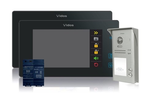 VIDOS Wideodomofon 2-rodzinny VIDOS DUO 2 x M1021B / S1102A