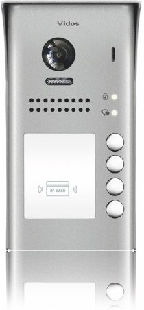 VIDOS Wideodomofon 4-rodzinny VIDOS DUO 4 x M1022W / S1104A