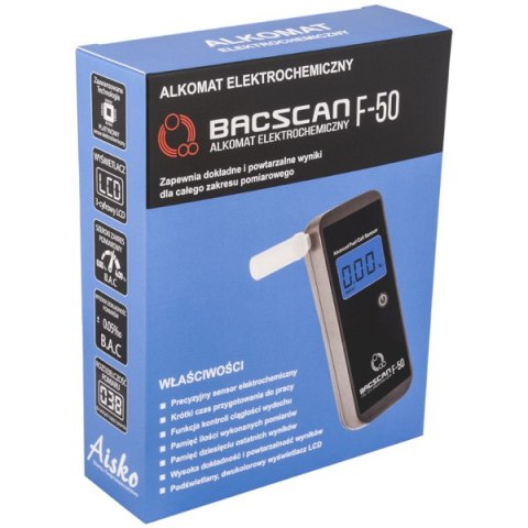 BACSCAN Alkomat BACscan F-50 elektrochemiczny. Kalibracja 24mc - 10 lat gwarancji.