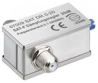 DSE Tłumik kątowy regulowany SAT/DVB-T 0-20dB 5-2400Mhz