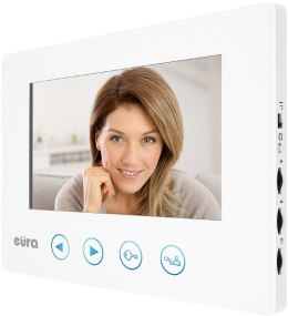 EURA MONITOR ''EURA'' VDA-06A3 BIAŁY kolor 7'' pamięć wewnętrzna otwieranie 2 wyjść