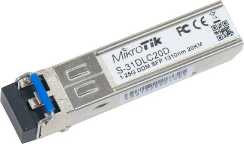 MIKROTIK MODUŁ SFP MIKROTIK S-31DLC20D 1.25G SM 20km 1310nm