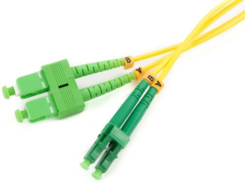 OEM PATCHCORD ŚWIATŁOWODOWY SM 1M DUPLEX 9/125, SC/APC-LC/APC 3MM
