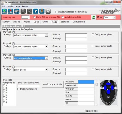ROPAM ROPAM ODBIORNIK RADIOWY RF-4C