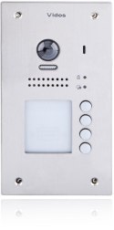 VIDOS Czterorodzinna stacja bramowa VIDOS DUO S1204A