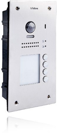 VIDOS Czterorodzinna stacja bramowa VIDOS DUO S1204A