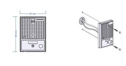 COMMAX PANEL ZEW. COMMAX Z KAM. DRC-4CGN2