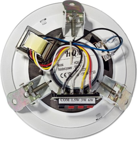 HQM GŁOŚNIK SUFITOWY PA HQM-SO615 6W 100V BIAŁY