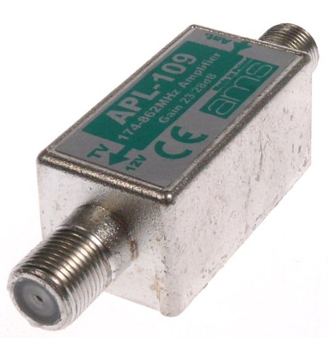 AMS S.C. Wzmacniacz ant. APL-109e 27/29dB ekranowany