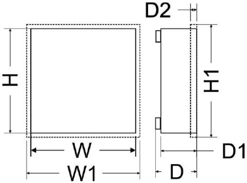 PULSAR OBUDOWA ALARMOWA PUSTA Pulsar AWO000PU