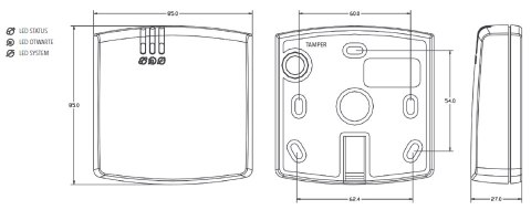 ROGER Czytnik zbliżeniowy ROGER PRT66LT