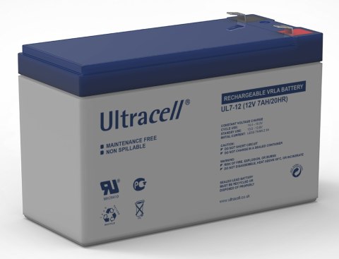 ULTRACELL Akumulator AGM ULTRACELL UL 12V 7Ah UL7-12